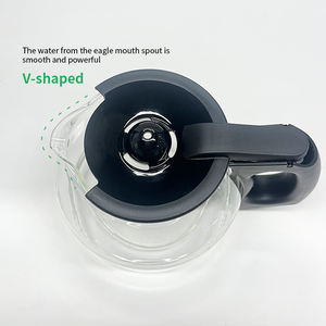 Jarra de Vidrio de Borosilicato de 12 Tazas con Acero Inoxidable y PP para <span class=keywords><strong>Cafetera</strong></span> <span class=keywords><strong>Oster</strong></span>, Repuesto con Tapa, Estilo Americano - Product Image 3