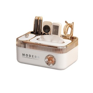 Modern Desktop Tissue Box With Organizer Storage For Home Office Use - Product Image 5