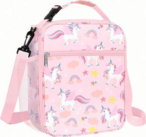 Kids Insulated Lunch Bag for Girls Large Portable Lunch Cooler Bag for Outdoor Picnic Back to School Lightweight Lunch Bag - Product Image 1