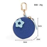 Gantungan Kunci Carabiner Kulit PU Merek Tianxin yang Tahan Lama, Ramah Lingkungan, dan Lucu Berbentuk Buah untuk Ulang Tahun (Stroberi, Lemon, Apel)