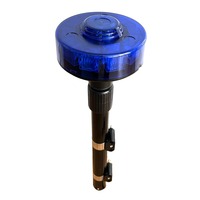 YUANHAO DC12V moto feu arrière pôle 1W balise mât moto arrière pôle lumière Led feu d'avertissement de trafic tige télescopique