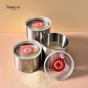 Conteneur de stockage de lait en poudre Vacare Wholesale 700 ml, hermétique, en acier inoxydable de qualité alimentaire, avec couvercle en PP injecté - Product Image 1