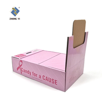 Vente en gros carton ondulé avec logo imprimé personnalisé Boîte de don de sucettes Boîte d'honneur