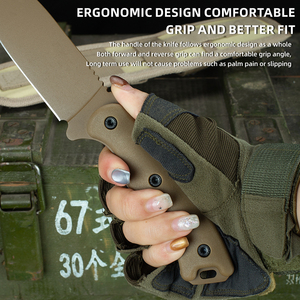 BK16 DIY OEM Customized Damascus Steel Multi-Functional <b>Knife</b> Kydex Sheath Wood Handle Portable Belt Clip Camping 1 Year - Product Image 2