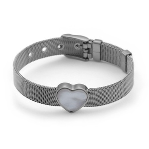 Pulsera de Cadena Simple con Forma de Corazón para Mujer, Accesorios de Moda, Joyería Decorativa Personalizada, Pulsera de Oro - Product Image 3