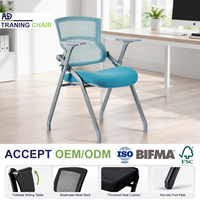 Chaises d'entraînement ergonomiques empilables à cadre métallique en mousse haute densité pour les établissements de formation