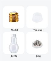 Bouteilles de jus en plastique PET de 16 oz avec ampoules LED, pailles et couvercles, verres à boisson RVB clignotants pour fêtes lumineuses, mariages et décorations de festivals