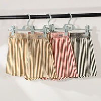 Boxers en coton rayés rétro pour hommes, ODM, sportifs, respirants, amples, confortables, pour la maison, taille mi-haute, très élastiques