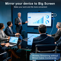 Kabelloses HDMI-Casting-Kabel 2,4G&5G Dual-Band WLAN-Display-Dongle Unterstützt AirPlay Miracast Spiegelung auf HDMI-Projektor
