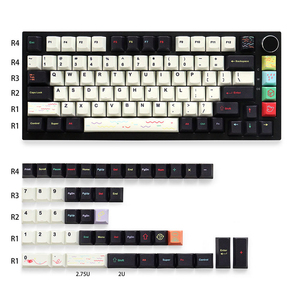 Teclas <span class=keywords><strong>GNK</strong></span> EMO en Oferta, Sublimación de Tinta PBT, 129 Teclas, Perfil Cherry, para Teclados Mecánicos con Interruptores Mx de 61/64/87/104/108 Teclas - Product Image 4