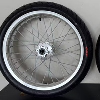 Nouvelle roue Supermoto Surron Light Bee X LBX 17 pouces 70/90-17 90/80-17 CNC 7075 Aluminium Argent Chromé Pneus de route Haute Performance
