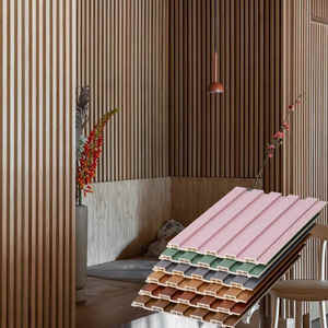 Panneau mural décoratif 3D de luxe en matériau WPC pour salon, cuisine, chambre d'enfant, panneaux muraux cannelés - Product Image 2