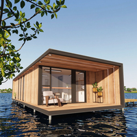 Maison Conteneur Modulaire Portable de 2-3 Chambres, Cabine de Jardin Mobile Préfabriquée en Kit, Moderne, en Bois, Hôtels, Villas, Maisons Prêtes à l'Emploi