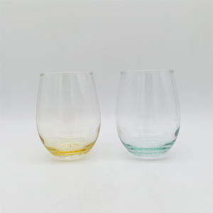 Gobelet réutilisable en verre rose haute transparence sans pied de 600 ml pour jus et boissons froides - Product Image 6