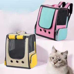 Uzay kapsülü astronot Pet kedi taşıyıcı sırt çantası kabarcık pencere için Kitty yavru küçük köpek açık nefes seyahat PC çanta kılıf - Product Image 3