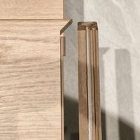 Marches d'escalier en MDF REGAL, sans peinture, marches décoratives en bois avec bordure latérale pour villa