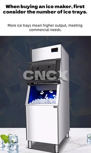 Machine à crème glacée commerciale et machine à glaçons combinées |   Production de glace haute efficacité 220V pour la restauration - Product Image 2