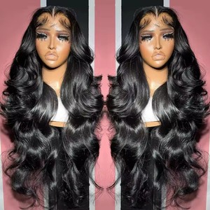 Installation sans compétence requise, Perruque Lace Front 13x6 HD Transparente Sans Colle, Cheveux Humains Vietnamiens Grade 12A, Ondulation Body Wave, Longue Longueur, Double Chevelure - Product Image 4