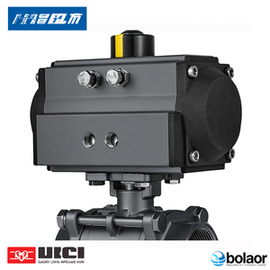 Vanne à bille pneumatique à simple effet COVNA DN25 1 pouce 2 voies 3PC 1000 WOG en acier inoxydable 316 - Product Image 4