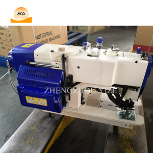 אוטומטי לחצן העפעף חור תעשייתי holing מכונת תפירה תריס ישר שקע כפתור חור עושה ישר מכונת buttonholing - Product Image 3