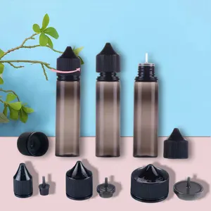 Wholesale press 50ml 60ml 70ml 80ml 100m Pet Dropper Bottle V3 2oz dropper tincture bottle Bottle