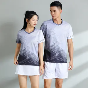 Boys And Girls New Quick-drying Sports Training Team Table Tennis Uniform Short-sleeved Badminton Uniform Suit