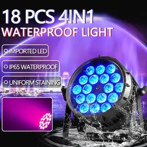 IP65 LED 18*10W RGBW 4in1 luces par Luz de escenario impermeable al aire libre de alta potencia DMX512