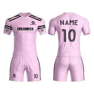 Custom messi 10 soccer jersey Inter Miami pink black football shirt FC cheap men breathable soccer uniform