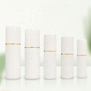 30ml 50ml White Spray <b>Bottle</b> Gold Ring Cosmetic Packaging Sprays <b>Bottle</b> With Pump Lid - Product Image 3