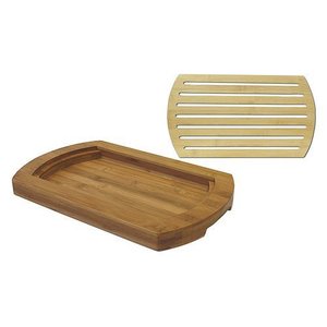 Plateau de service en bambou et bois Xingzhu avec couvercle à fentes pour pain, pizza, gâteau, usage domestique - Product Image 5