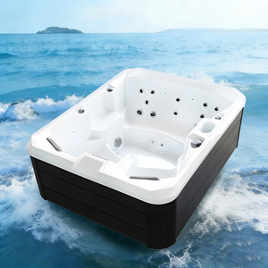 Bain à remous extérieur personnalisable Free Step pour la maison, spa de bien-être avec jets de massage, <span class=keywords><strong>jacuzzi</strong></span> extérieur - Product Image 2