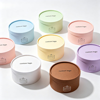Tube en papier kraft rond de qualité alimentaire, écologique, avec logo personnalisé, pour l'emballage de gâteaux, de pâtisseries et de cadeaux