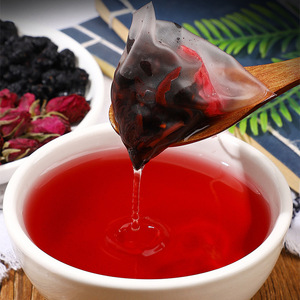 Tisane aux fleurs d'<span class=keywords><strong>hibiscus</strong></span>, de rose et de mûrier avec sucre candi 5g*30 sachets – Soutien beauté, bien-être naturel aux fruits et fleurs pour femme - Product Image 2
