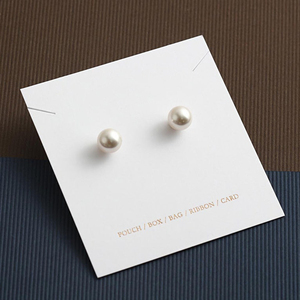 Porte-cartes de présentation de bijoux en papier avec logo personnalisé, carte en carton pour suspendre des bijoux, pour bague, boucles d'oreilles - Product Image 4