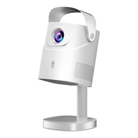 Projecteur laser TS-9 avec support escamotable, système d'exploitation Android 13, portable pour cinéma maison, salle de classe, jeux vidéo - Prise en charge 4K, 720p