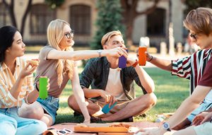 <b>Magnetic</b> Slim Can Cooler Sleeves Soda Can Covers Neoprene Drink Holder Insulator Sleeve Collapsible Can Coolers for Parties - Product Image 6