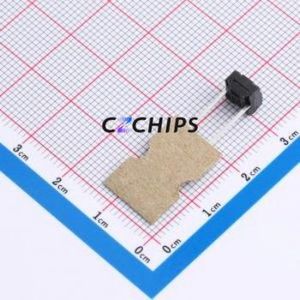 TSX06121-043B333DA-L2000 Tactile Switch Through hole,6.1x6.1mm Switch Single Pole Single Throw Round Button 1.8N Through Hole - Product Image 2