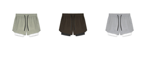 กางเกงขาสั้นลำลองผู้ชาย 5 นิ้ว ผ้าฝ้ายเนื้อนุ่ม เอวกลาง มีเชือกผูก ปรับแต่งได้ สีพื้น ระบายอากาศ ไม่ยับ เหมาะสำหรับออกกำลังกาย - Product Image 5