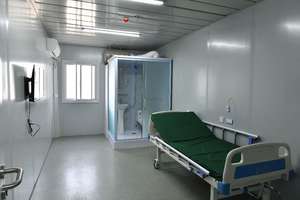 Maison mobile temporaire <span class=keywords><strong>de</strong></span> conteneur d'isolement <span class=keywords><strong>de</strong></span> chambre d'hôpital <span class=keywords><strong>de</strong></span> paquet plat <span class=keywords><strong>de</strong></span> cabine modulaire portative - Product Image 2