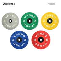 Plaques de poids pour CPU VANBO Heavy Duty - Plaques olympiennes en polyuréthane moulé de précision, revêtues d'uréthane, pour la musculation et le bodybuilding