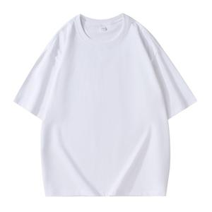 Camiseta de Algodón de Color Sólido para Hombre, Talla Grande, Manga Corta, Cuello Redondo, Estilo Informal, Tejido de Punto Liso - Product Image 2