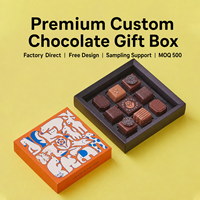Boîte cadeau en chocolat personnalisée en gros, emballage en papier rigide de luxe avec insert pour ensembles de bonbons et de desserts