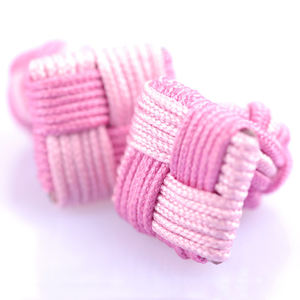 Mancuernillas de Seda de Dos Tonos con Nudo Cuadrado para Hombre, para Trajes, Camisas, Bodas, Aniversarios, Compromisos, Fiestas, Regalo - Product Image 5