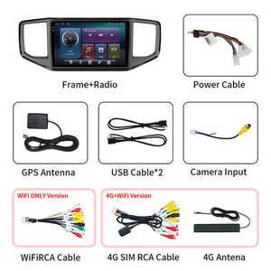 Unidad Principal de Radio de Coche de 9 Pulgadas con Navegación GPS para Volkswagen VW Amarok <span class=keywords><strong>2023</strong></span> Reproductor Multimedia con CarPlay Inalámbrico y Android Auto - Product Image 2