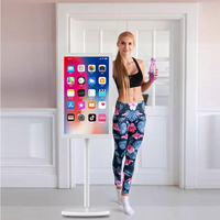 Téléviseur intelligent Android portable de 32 pouces avec caméra 13MP et 128 Go de stockage, idéal pour les soirées à la piscine, les nuits cinéma et les événements en extérieur