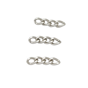 Cadena de 4 Eslabones Personalizada, Extensión de Llavero, Chapado en Níquel, para Bolsos, Muñecas, Juguetes, Suministros para Manualidades con Cuentas - Product Image 4