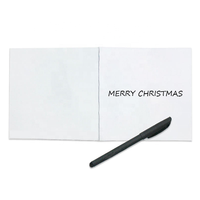 Cartes de Noël personnalisées avec dorure à chaud et enveloppes, cartes de Noël de luxe, cartes de vœux pour les fêtes de fin d'année et Thanksgiving, cartes de vœux de meilleurs vœux, cartes cadeaux