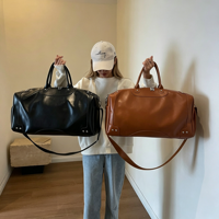 Sac de voyage polyvalent personnalisé grande capacité, portable à bandoulière pour les courts séjours d'affaires, bagage de voyage aérien, sac de rangement type duffel
