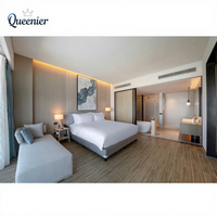 Vente directe d’usine professionnelle en bois massif personnalisé 5 étoiles hôtel chambre ensemble meubles avec salon chambre en