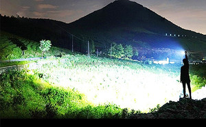 פנס lumen גבוה xhp90 נטענת usb נטענת p90 cob הוביל פנסים זום פנס כף יד עם בנק כוח - Product Image 4